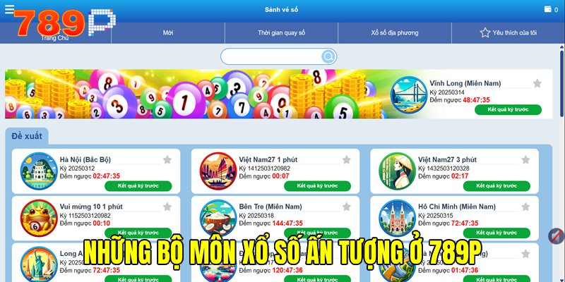Loại hình xổ số 789P